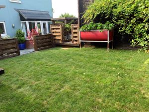 NEW rear lawn- click for photo gallery